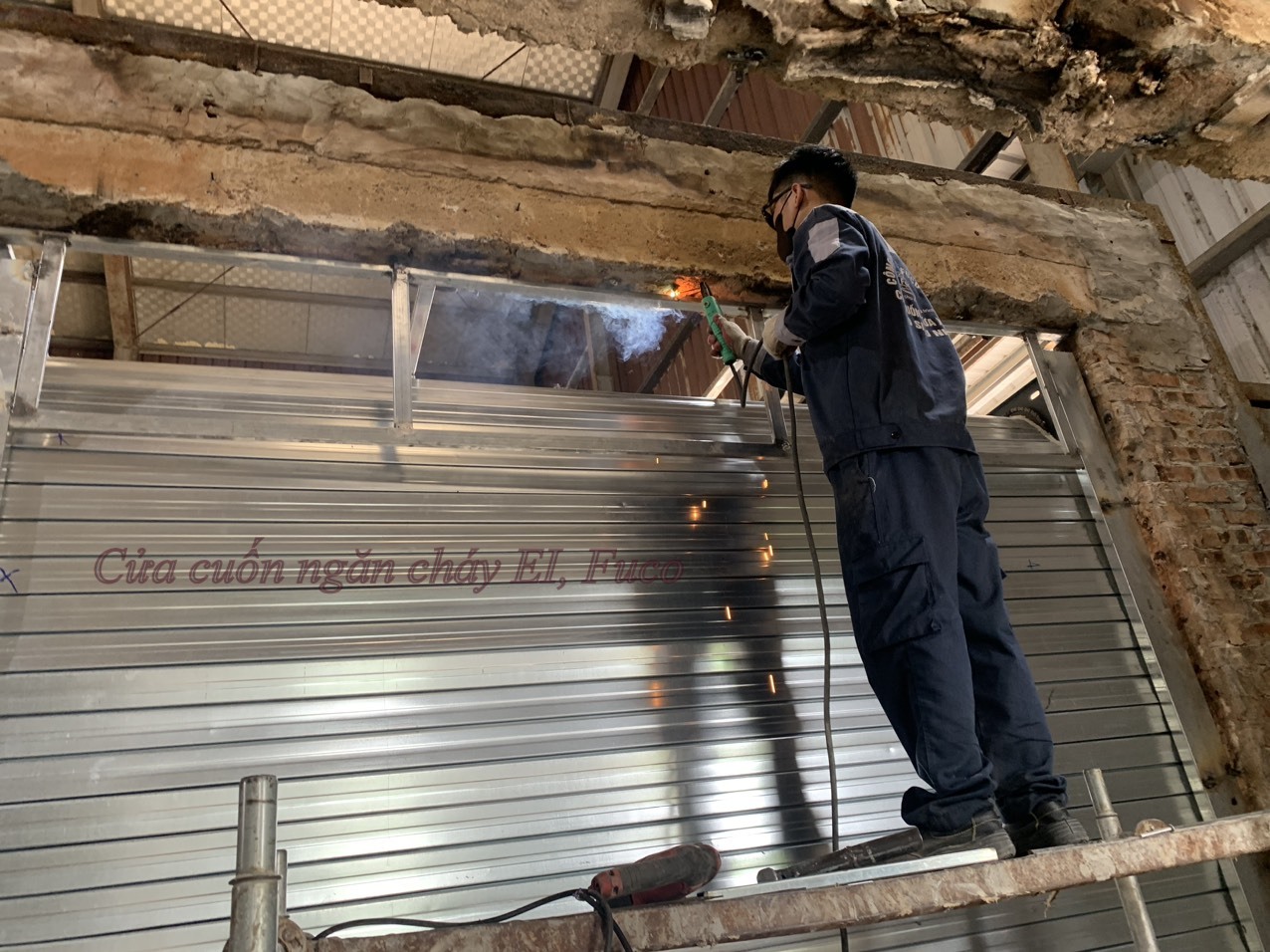 Motor, động cơ cửa cuốn ngăn cháy EI-Fuco, Cửa cuốn ngăn cháy EI