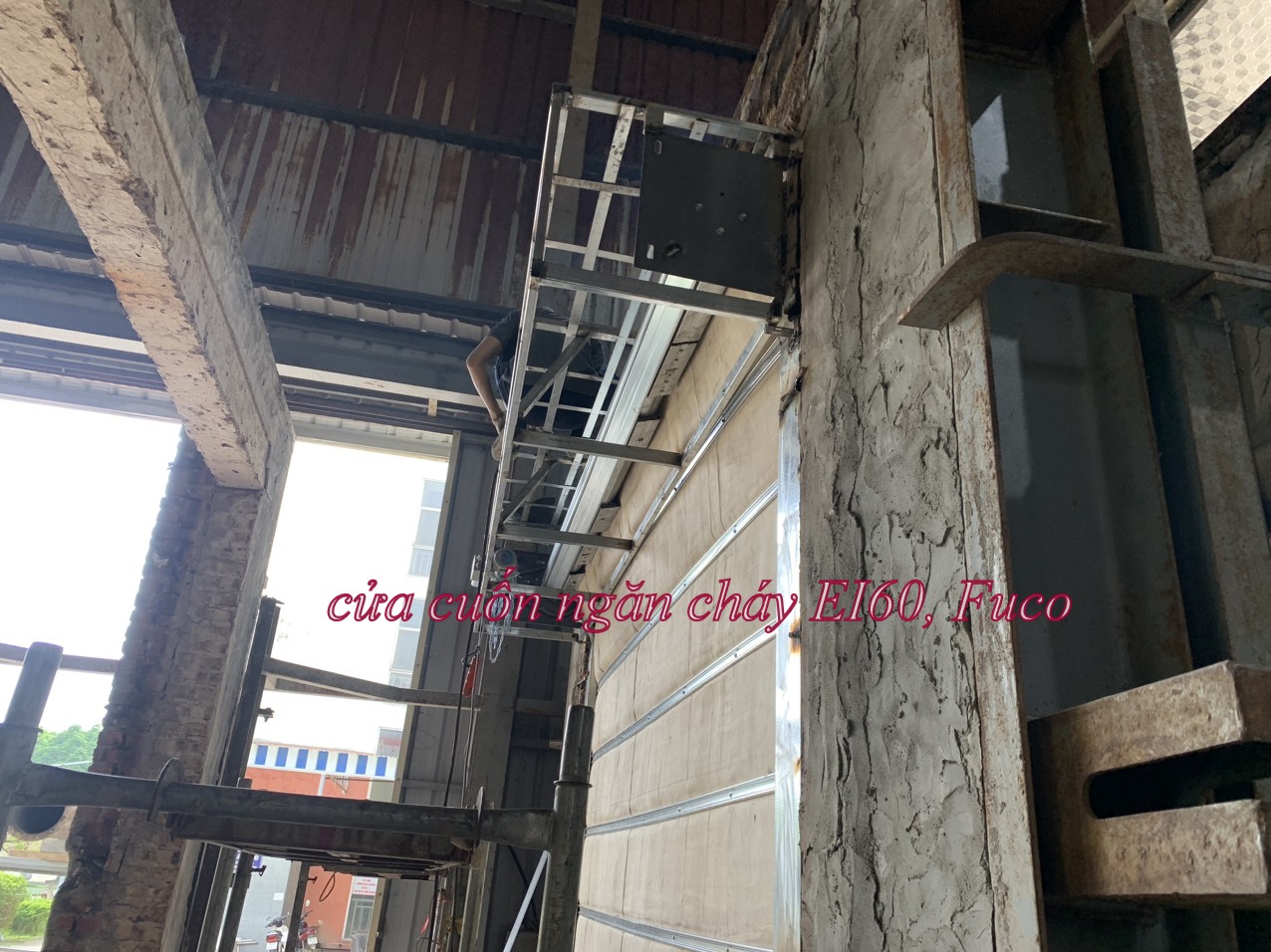 Motor, động cơ cửa cuốn ngăn cháy EI-Fuco, Cửa cuốn ngăn cháy EI