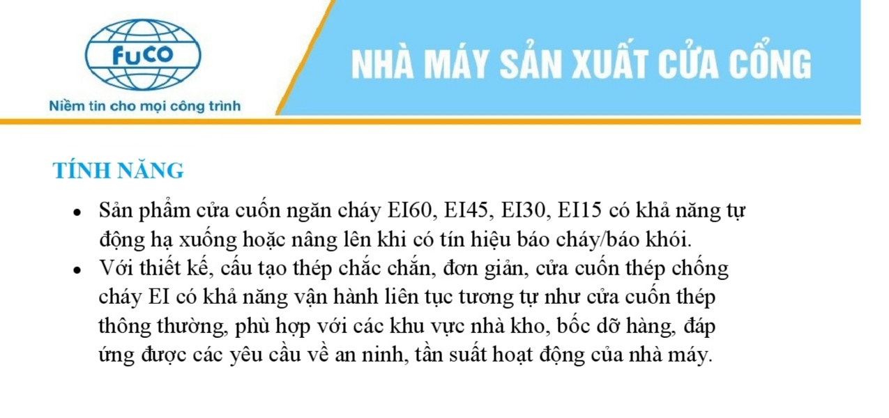cửa cuốn ngăn cháy EI45, cửa cuốn ngăn cháy EI60, cửa cuốn ngăn cháy EI70, EI90