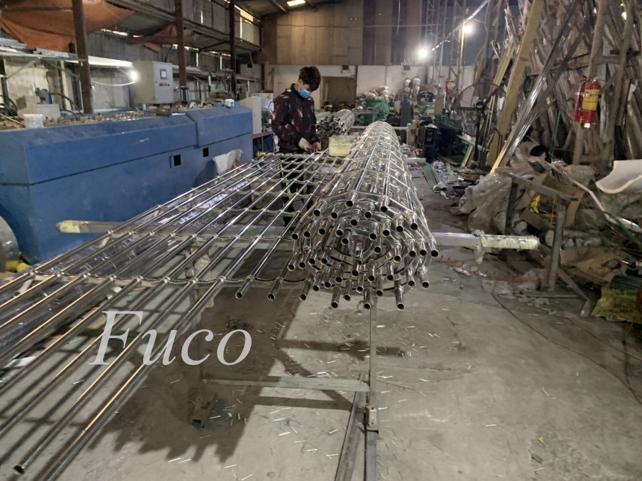 Cửa cuốn song ngang ống tròn 19 và phi 21, INOX 201 và INOX 304
