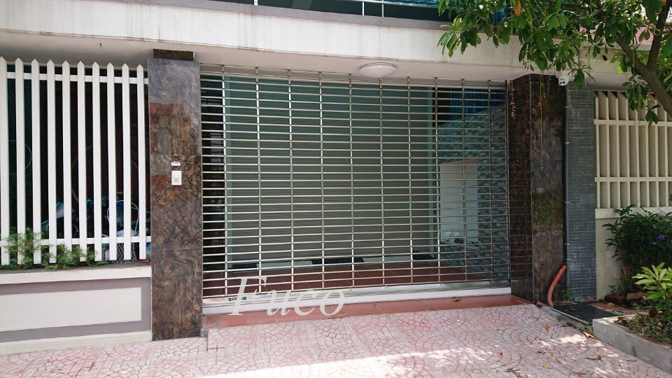 Cửa cuốn song ngang ống tròn 19 và phi 21, INOX 201 và INOX 30