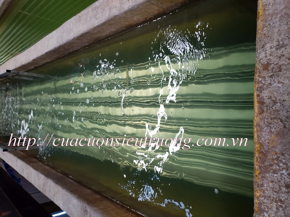 Lá cửa cuốn siêu trường thép mạ màu bản 10cm
