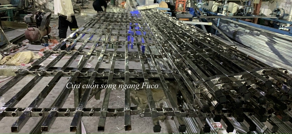 Báo Giá Cửa Cuốn Song Ngang Inox, cửa cuốn khớp thoáng inox