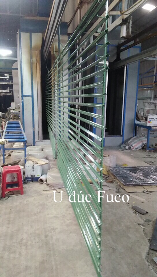 Cửa sắt xếp kéo sơn tĩnh điện