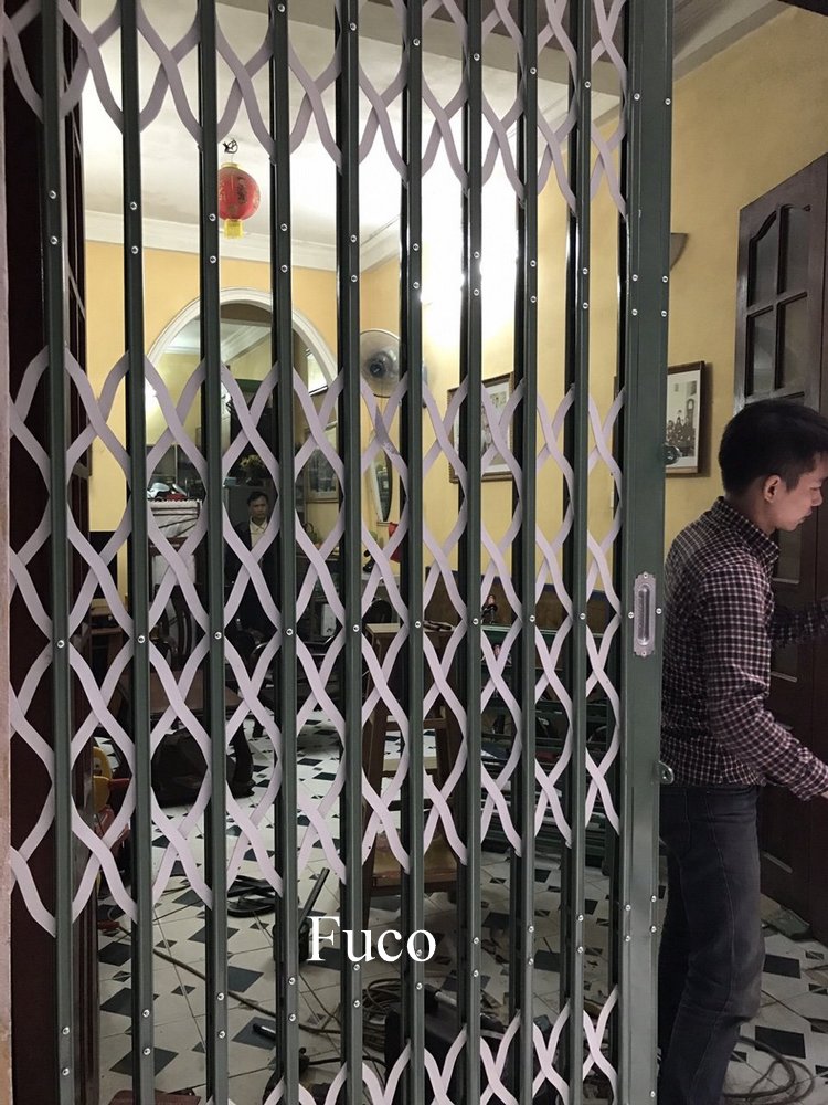 Cửa xếp U Đúc dầy 1,2ly đến 1,6ly do công ty Fuco sản xuất